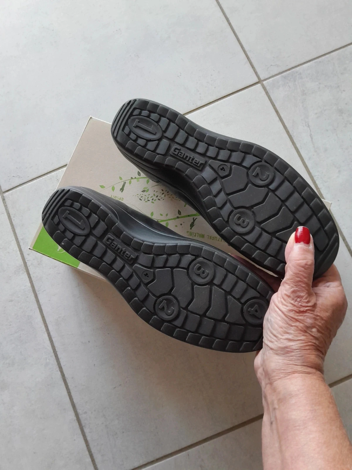 Tênis conforto Ganter Hedy H em couro preto - Tamanho 37 (UK 4 - Largura H) – photo 5